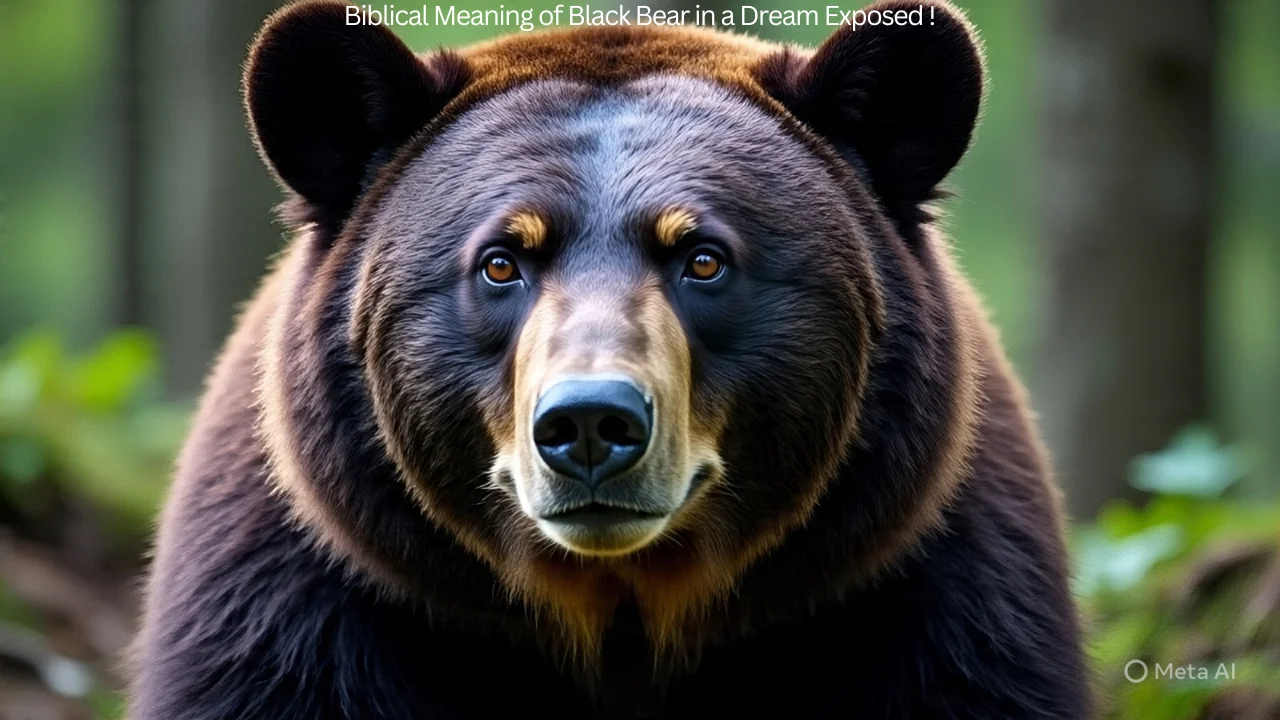 Biblical Meaning of Black Bear in a Dream