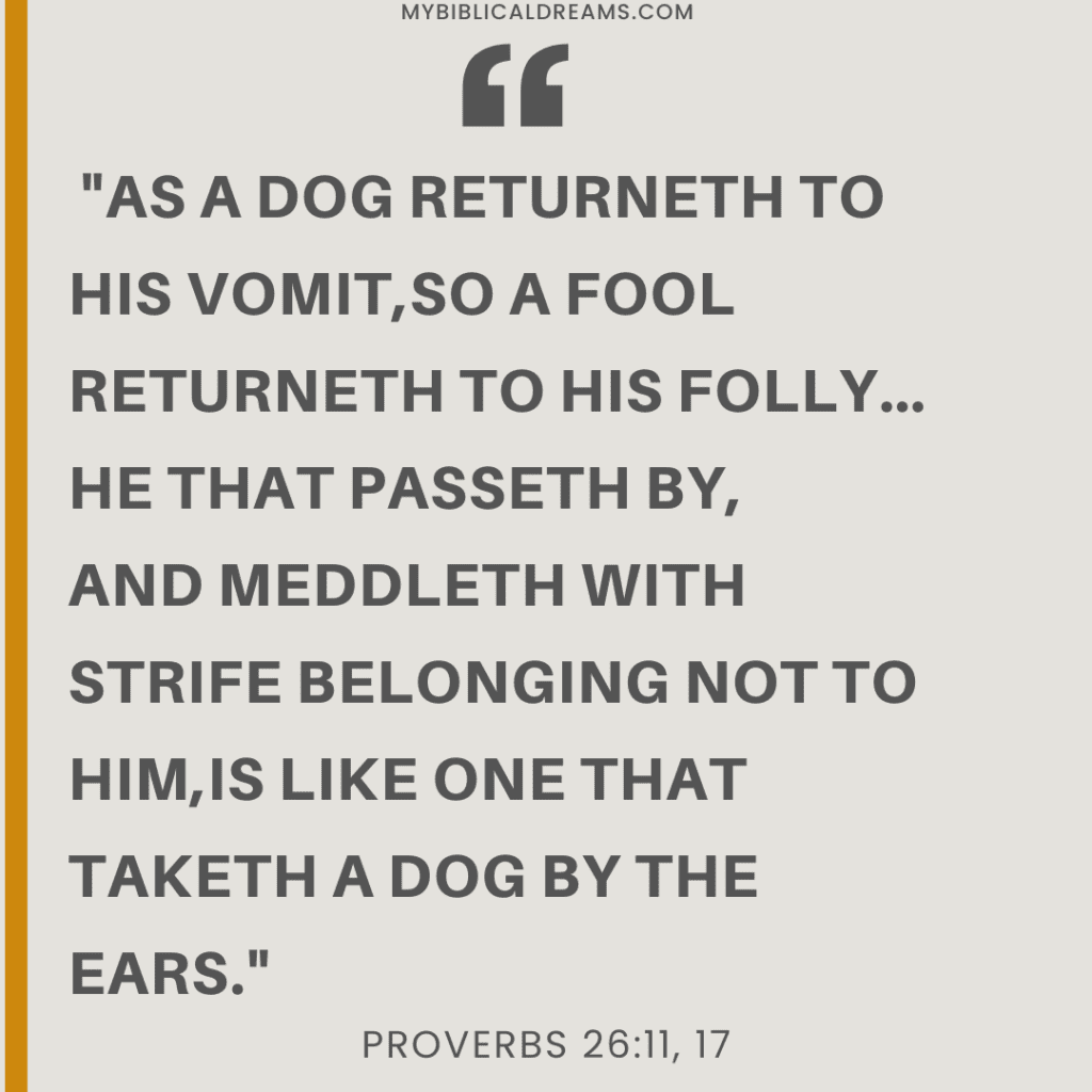 Dog Represents Sinful Nature